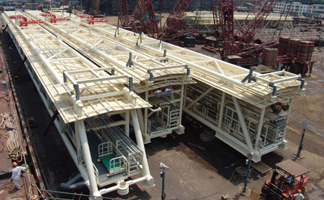 USGIF導(dǎo)管架、鋼樁、棧橋和火炬塔項(xiàng)目