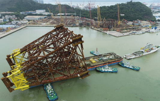 恩平15-1導(dǎo)管架如期交付